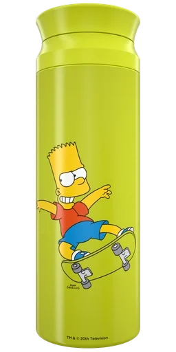 Thermoshaker mit dem Artwork von Bart Simpson aus The Simpsons