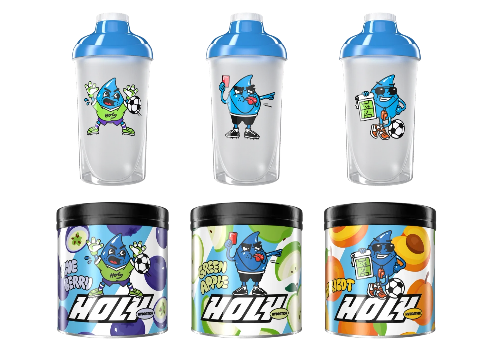 World Cup Pack – alle 3 neuen Flavors + Plastik-Shaker